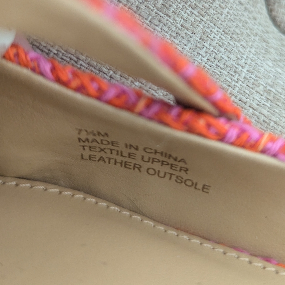 Talbot's Edison pink/orange mules - size 7.5 - Picture 2 of 6